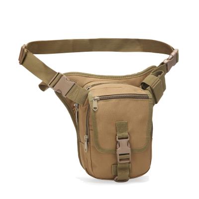 China Outdoor Survival Men Drop Bag Canvas Hip Fanny Pack Thigh Bags Bike Leg Holster Leg Bag Tactical Purse Recycling Bag for sale