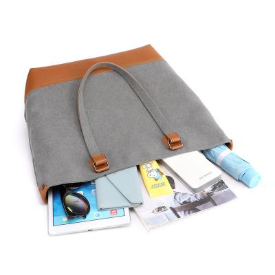 China Other Canvas Material Women Canvas Bag Cotton Shopping Bag Casual Canvas Tote Handbag for sale