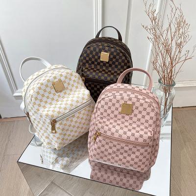 China 2022 Trend Simplicity Fashion Portable Cute Soft PU Material Backpack Women Leather Bag Cross - Body Backpack for sale