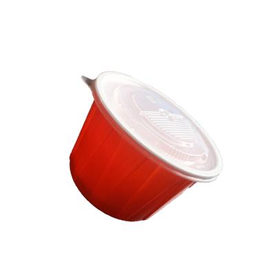 China Disposable Fruit Bowl Disposable Oatmeal Bowl Plastic Round Snack Packing Box for sale