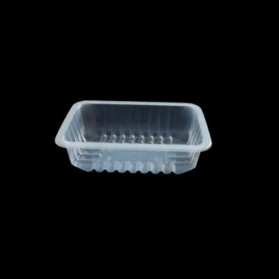 China Disposable Plastic Cooked Food Tray Fruit Food Thickened Material for sale