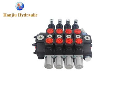 China Manual High Pressure Directional Control Valve For Sanitation Machinery 80LPM 31.5MPa 4 Bank for sale