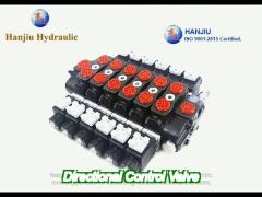 hydraulic multiple sectional directional control valve hssd8 21gpm 12v 315 bar electric valve