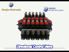 hssd8dc 6 spool solenoid directional hydraulic control valve fit for agriculture tractor and constru