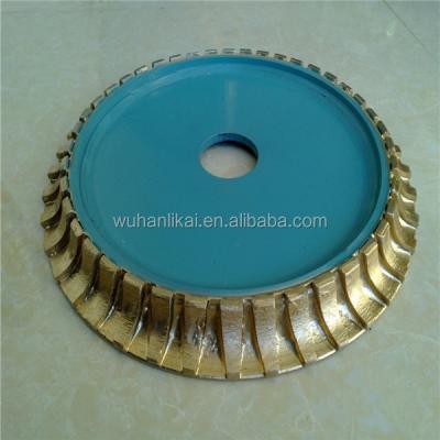 China High Grinding Efficiency Full Bullnose Sintered Diamond Profile Wheel for sale