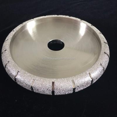 China Bullnose thickness of vacuum welded wheel 1-3cm grinding wheel for sale