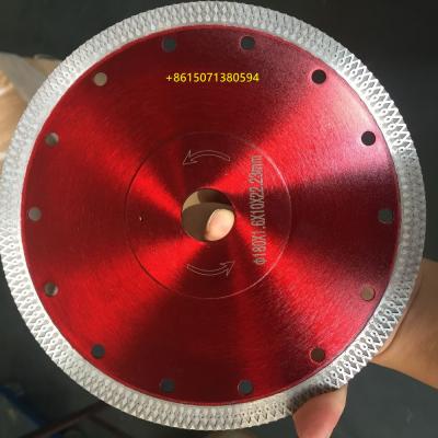 China Marble/granite/stone/concrete/asphlate mesh hot/cold press diamond saw blade turbo cut sintered diamond tile disc for sale