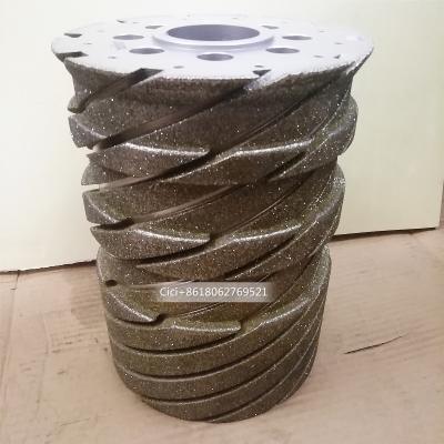 China Fiberglass OEM Customized Diamond Tools Fiberglass Calibrating Drum Clad Grinding Wheel For Fiberglass for sale