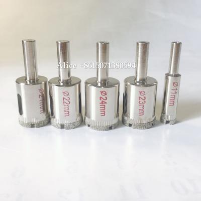 China 6mm Clad Glass Diamond Core Drill Bits Well Drilling Hole Saw For Granite Marble Tiles for sale