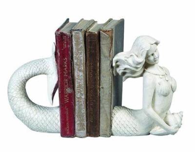 China Europe Handmade Mermaid Shaped Decorative Resin Bookends for sale