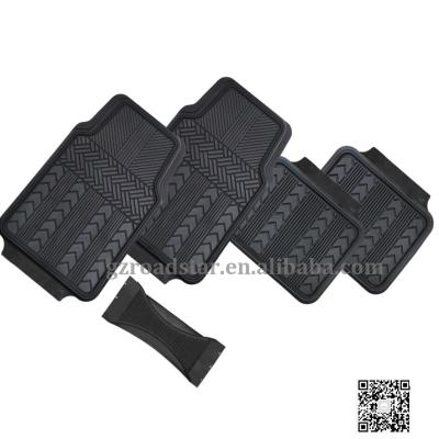 China Universal PVC/Plastic Cheap Price PVC Car Floor Mats With Tire Pattern for sale