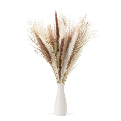 China decorative flowers & Garlands Dried Flower Decoration Christmas Valentine's Day Bunny Tail Dried Flower OEM Reed Ornament Natural Wedding Flower for sale