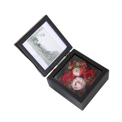 China Hot Selling Immortal Gift Box 28*28*6.2cm Flower Photo Decorative Frame Dry Flower By Recommendation for sale