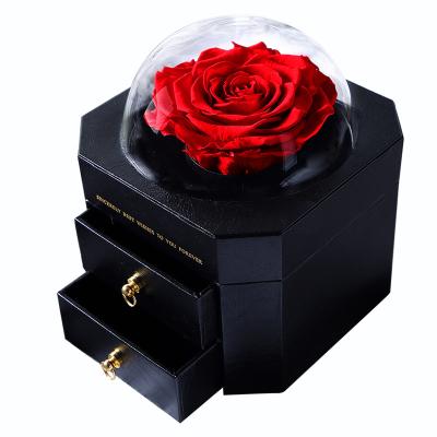 China decorative flowers & Garlands Dried Eternity Artificial Roses Forever Preserved Flowers Mothers Day Birthday Gift Rose for sale