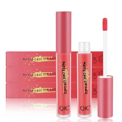 China QIC Waterproof Velvet Moisturizing Lip Gloss Wholesale Matte High Quality Lipgloss for sale