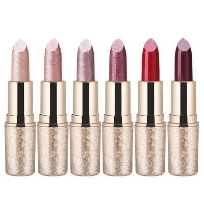 China Waterproof QIC Bullet Mermaid Not Easy To Paste 6 Color For Choose Snow Gold Lipstick Tube Glitter Shiny Lipstick for sale