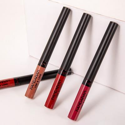 China HANDAIYAN Velvet Lipliner Matte 12 Colors Waterproof Lip Gloss Long Lasting Waterproof Lip Gloss For Lips for sale