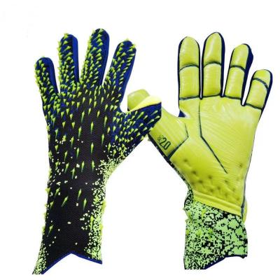 China Finger & Thumb Protection Customize Logo Professional Latex Sport Futsal Soccer Goalie Keeper Gloves Football Goalkeeper Gloves for sale