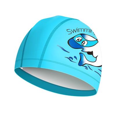 China Cartoon Swimming Cap Custom Logo Kids Unicorn Swim Cap High Elastic Waterproof Swim Bath Cap Cute Cartoon Style Swim Hat for Boys and Girls for sale