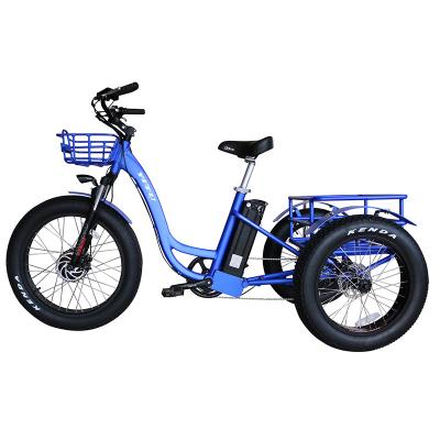 China Standard Cargo Three Wheel Electric Bike Tricycle Bike Delivery Food Bicycle for sale