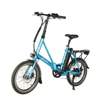 China 2020 Latest Standard 20 Inch Folding Electric Bike 36V 250W Hub Motor Bicycle With Pedals for sale