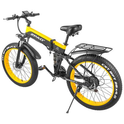 China Fat Tire 26 Inch Hidden Battery Electric Bicycle Electric Bike Standard Electric Mountainbike for sale