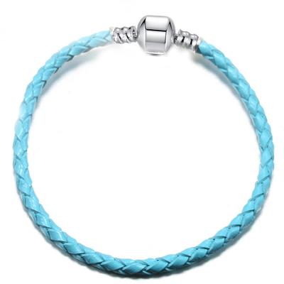 China New fashion CLASSIC style 3mm leather rope charm couples men women and children weaving leather diy rope jewelry base chain for sale