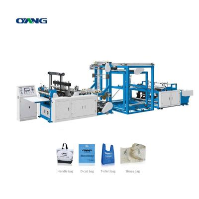 China Building Material Shops Non Woven Bag Making Machine Manufracturer, D-Cut Nonwoven Flat Bag Bag Making Machine for sale