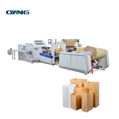 China Factory Allwell Automatic Paper Bag Making Machine Square Bottom Paper Bag Making Machine For Sale for sale