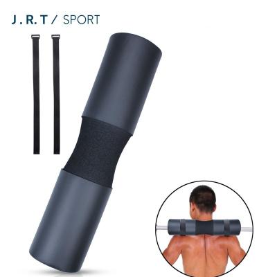 China 2020 Non-Slip Logo Printing Foam NBR Weightlifting Barbell Pads With Strap for sale