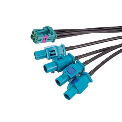 China HFM bare copper mini fakra to 4xFakra cable for sale