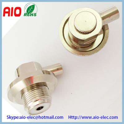 China Right Angle Female UHF UHF Twist Lock On RF Connector SO 239 for sale