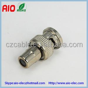 China Plug and Play RF BNC Male to RCA Female, BNC Plug to RCA Jack Radio Frequency RF Adapter Connector Connector RCA Female to BNC Male Coupler for sale