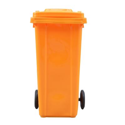 China Factory Sustainable New Product Plastic Trash Can Thickened Commercial Trash Can With Wheels for sale