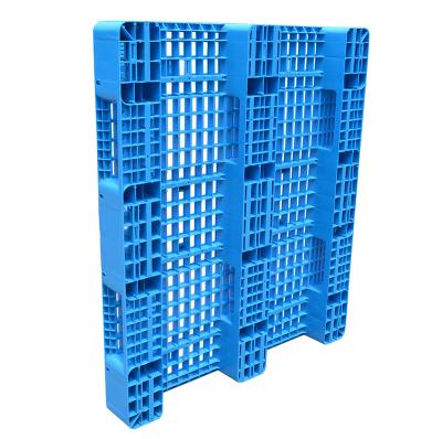 China Factory Produce Single Faced Plastic Transport Grid Pallet HDPE Grid Three Runners Wear Resistant Plastic Pallet for sale