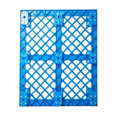 China Wholesaler 1300*1200MM OEM HDPE Single Faced Grid Nine Feet Light Plastic Warehouse Pallet Storage Stackable Blue Pallet for sale