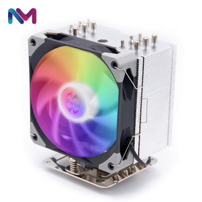 China Computer case Mwon 6 heatpipe AMD Intel CPU cooler MW-T120-06-01B 115x 1200 argb am4 module cpu cooling cooler for sale