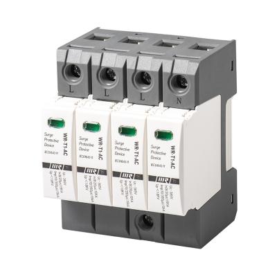 China UL94 OEM 15kA T1 385V Energy Home SPD Shutdown Device SPD Surge Protection V-0 40kA for sale