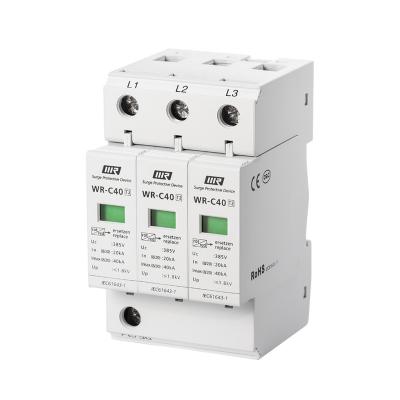 China UL94 AC 220V 385V Surge Suppressor V-0 40kA SPD MOV Energy System for sale