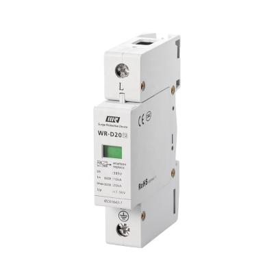 China UL94 V-0 WR-D20 10/20kA 1P Whole House SPD Surge Protector Device for sale