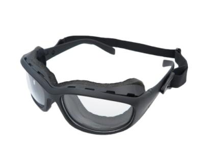 China Classic Anti-scratch Glasses ANSI Z87.1 Safety Glasses With Elastic Strap And Removable Foam Frame for sale