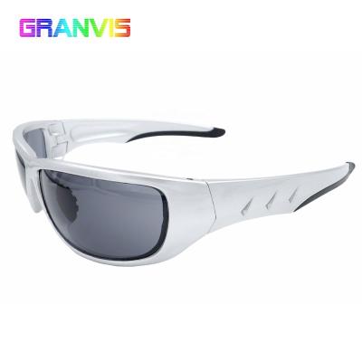 China Anti-impact Glass With 99.9% UV Protection Stylish Sports Glasses With Double Injection Temples Anti-impact UV400 Sunglasses for sale