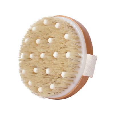 China All Natural Wholesale Dry Brushing Body Brush Exfoliating Dry Skin Scrubbers For Exfoliating Massage for sale