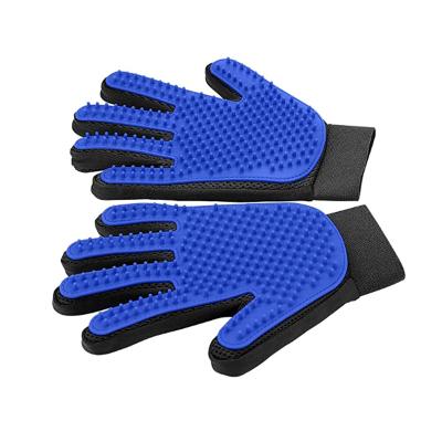 China Viable Wholesales Pet Hair Remover Gloves Pet Grooming Deshedding Glove Sweep Pet Wash Glove for sale