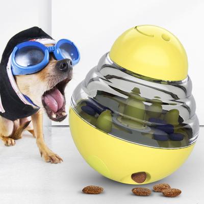 China Custom Made Viable Slow Food Dog Feeding Toy Dog Toy Pet Feeder ABS Logo Silicone Ball Feeding Toy for sale