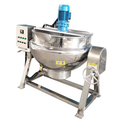 China Multifunction Stainless Steel100 L Electric Heating Planetary Stirring Tilting Pot For Chocolate for sale