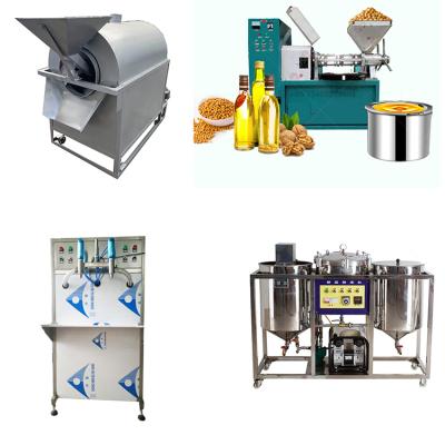 China High Oil Yield Efficiency Palm Oil Refining Machine Mini Oil Press /Peanut Oil Production Line for sale