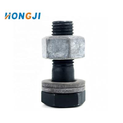 China High Strength Carbon Steel 10.9s Grade Hex Head Rock-Shear Massif Type Construction Bolt For Structure Building for sale