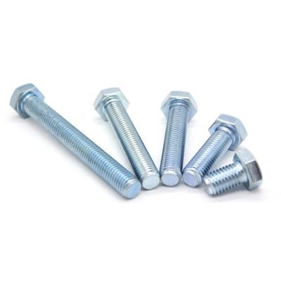 China DIN 933 Construction Grade DIN931 8.8 Galvanized All Thread Hex Bolt And Nut for sale