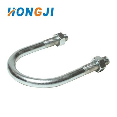 China DIN 3570 Construction Carbon Steel Hot Dip Galvanized Galvanized Type U Bolt for sale